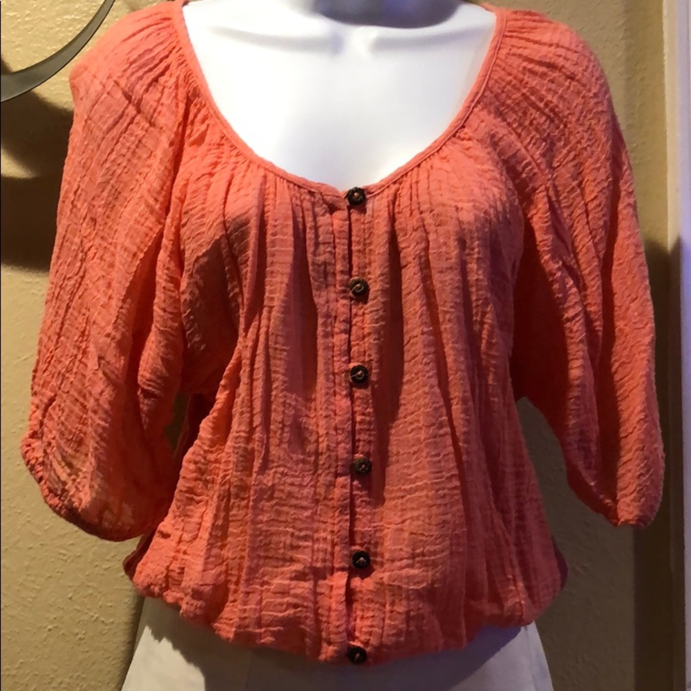 Peach shirt
